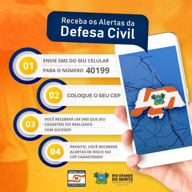 Defesa Civil orienta população a receber mensagens de alerta pelo celular Prefeitura do Assu