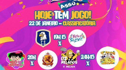 A semana está apenas começando e o Campeonato de Blocos, versão 2024, continua para o esquenta do Carnaval com o esporte na Terra da poesia.