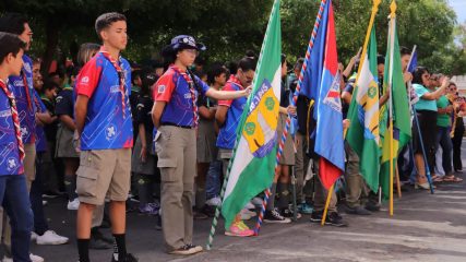 Abrindo os festejos em comemoração aos 178 anos de emancipação política da cidade do Assú, foi realizada na manhã de hoje a cerimônia de hasteamento da bandeira (7)