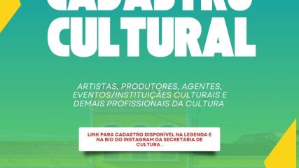 Cadastro Cultural está disponível