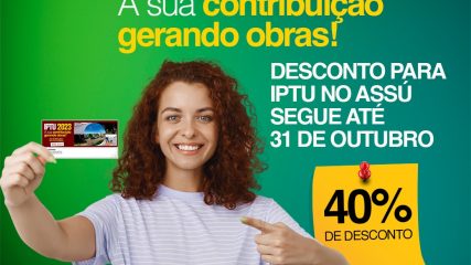 Desconto para IPTU no Assú segue até 31 de outubro