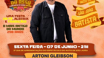 Hoje é o segundo dia das apresentações do Auto de São João Batista