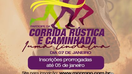 Inscrições para Corrida Rústica e Caminhada Irmã Lindalva acontecem até 5 de janeiro