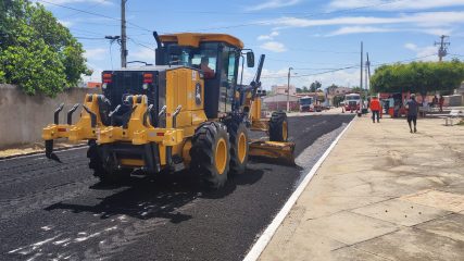 Obras de pavimentação asfáltica da rua 24 de junho são iniciadas neste sábado (13)