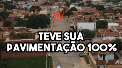 com pavimentação pronta e em breve será entregue